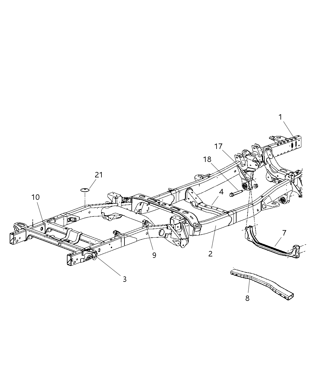 Mopar 52021563AA Bracket-TORSION Bar