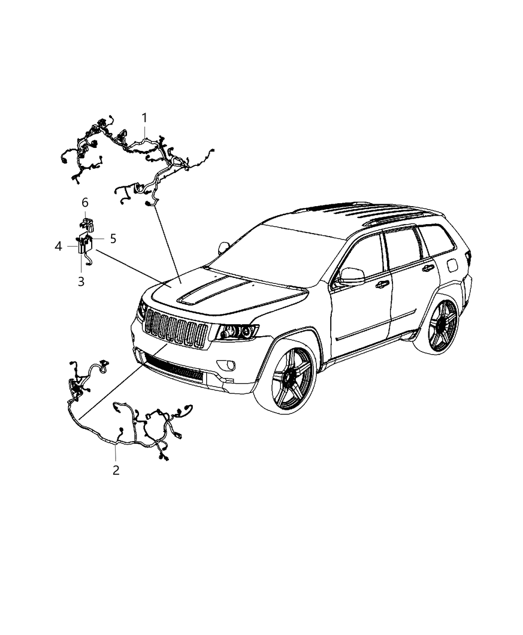 Mopar 68078977AL Wiring-Front End Module