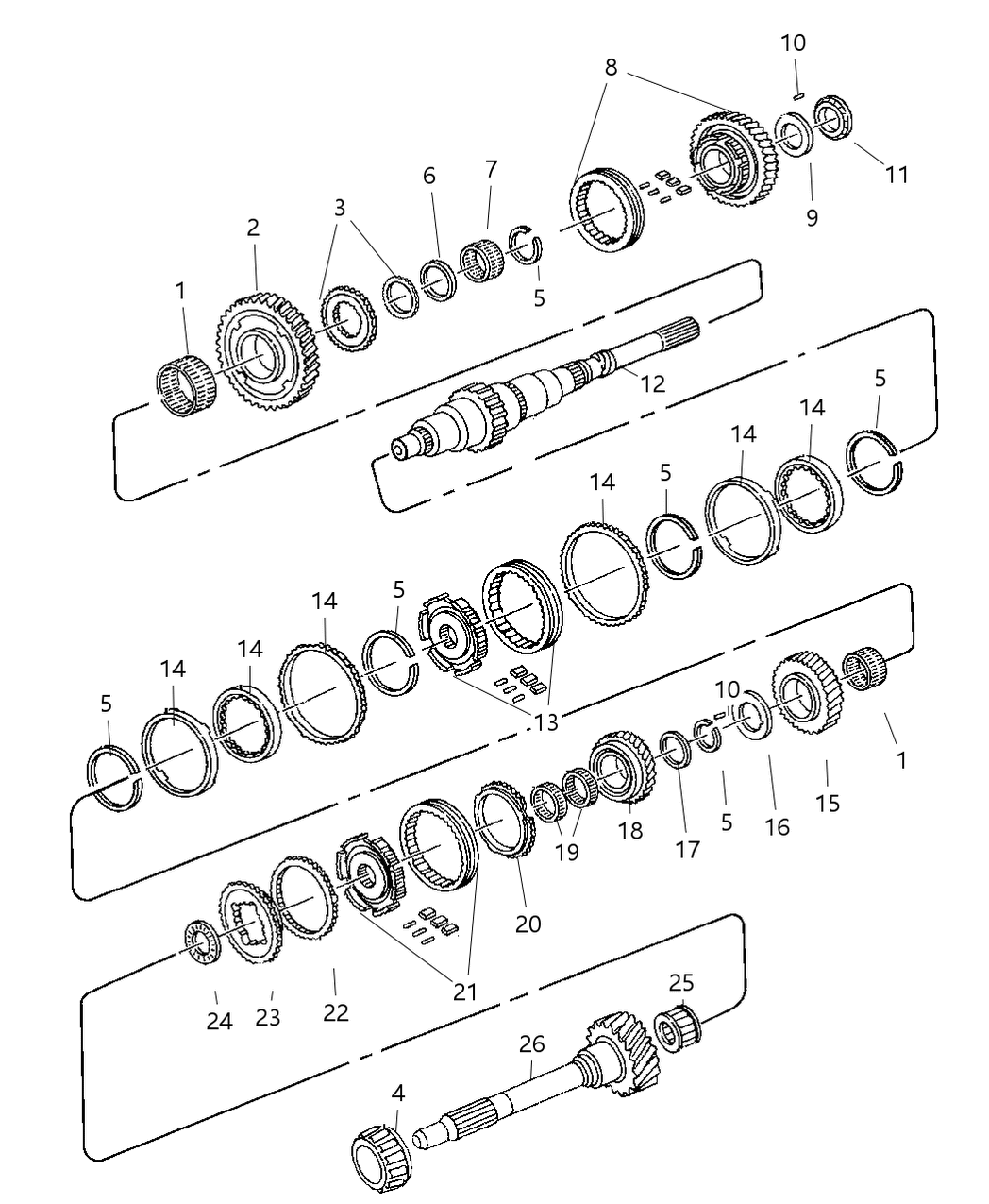 Mopar 4798768 Bearing-Third Gear