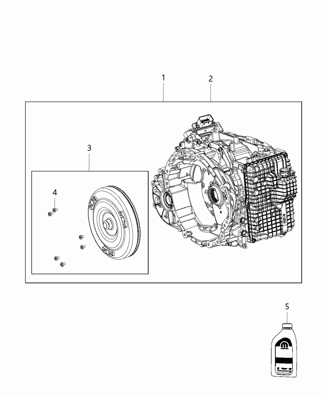 Mopar R8277271AA Trans-With Torque Converter