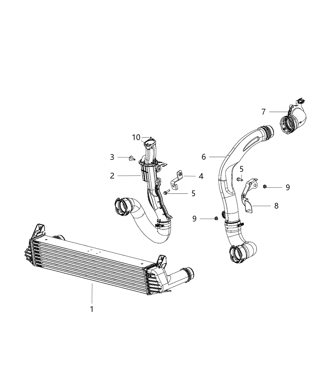 Mopar 68205955AB Bracket-Charged Air Cooler