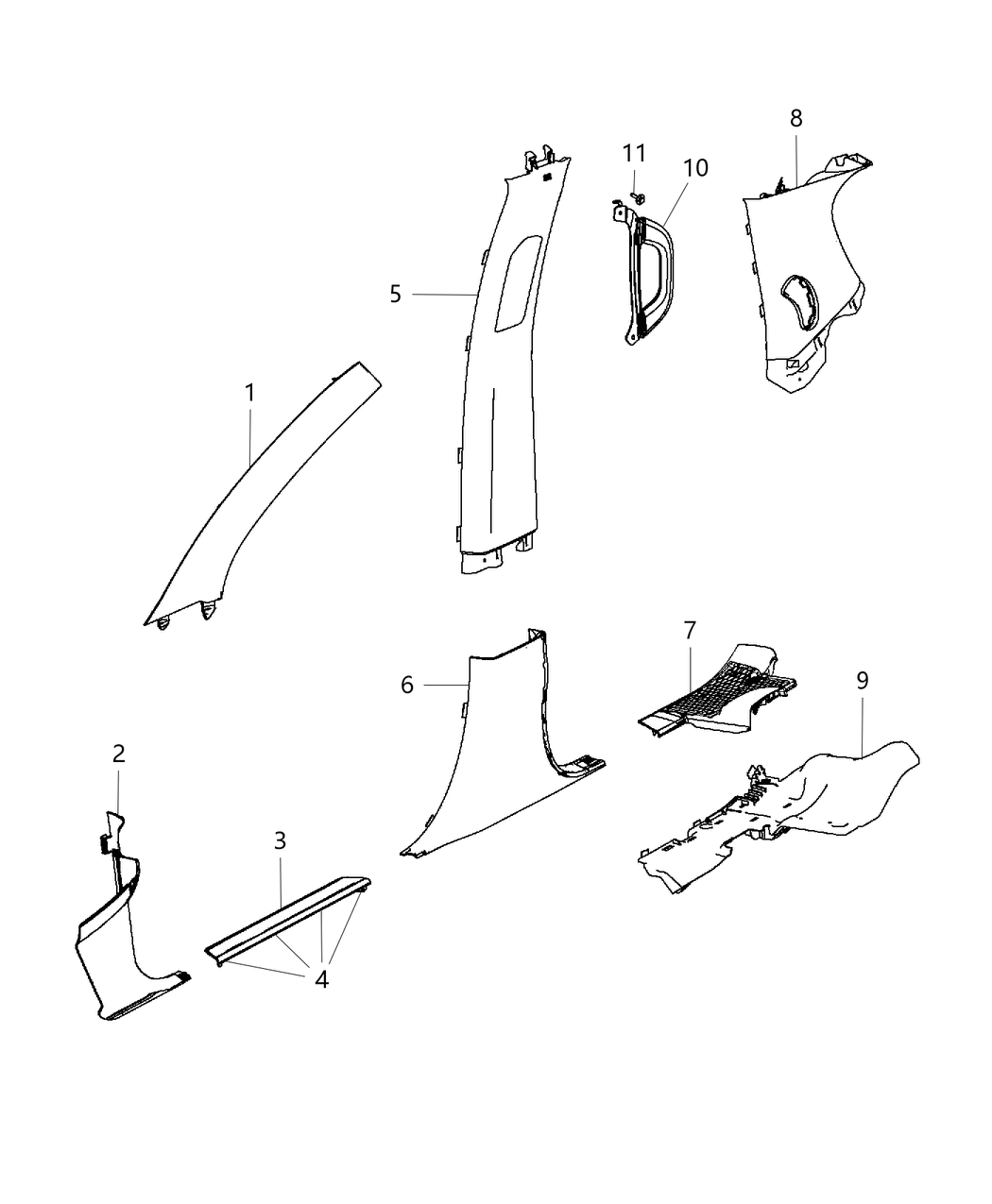 Mopar 1NS88BD3AB Handle-Grab