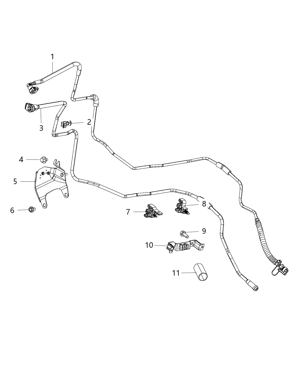 Mopar 5146233AA RETAINER-Fuel Tube