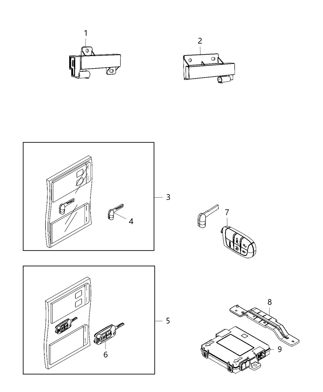 Mopar 68525973AA Receiver-Wireless Ignition Node
