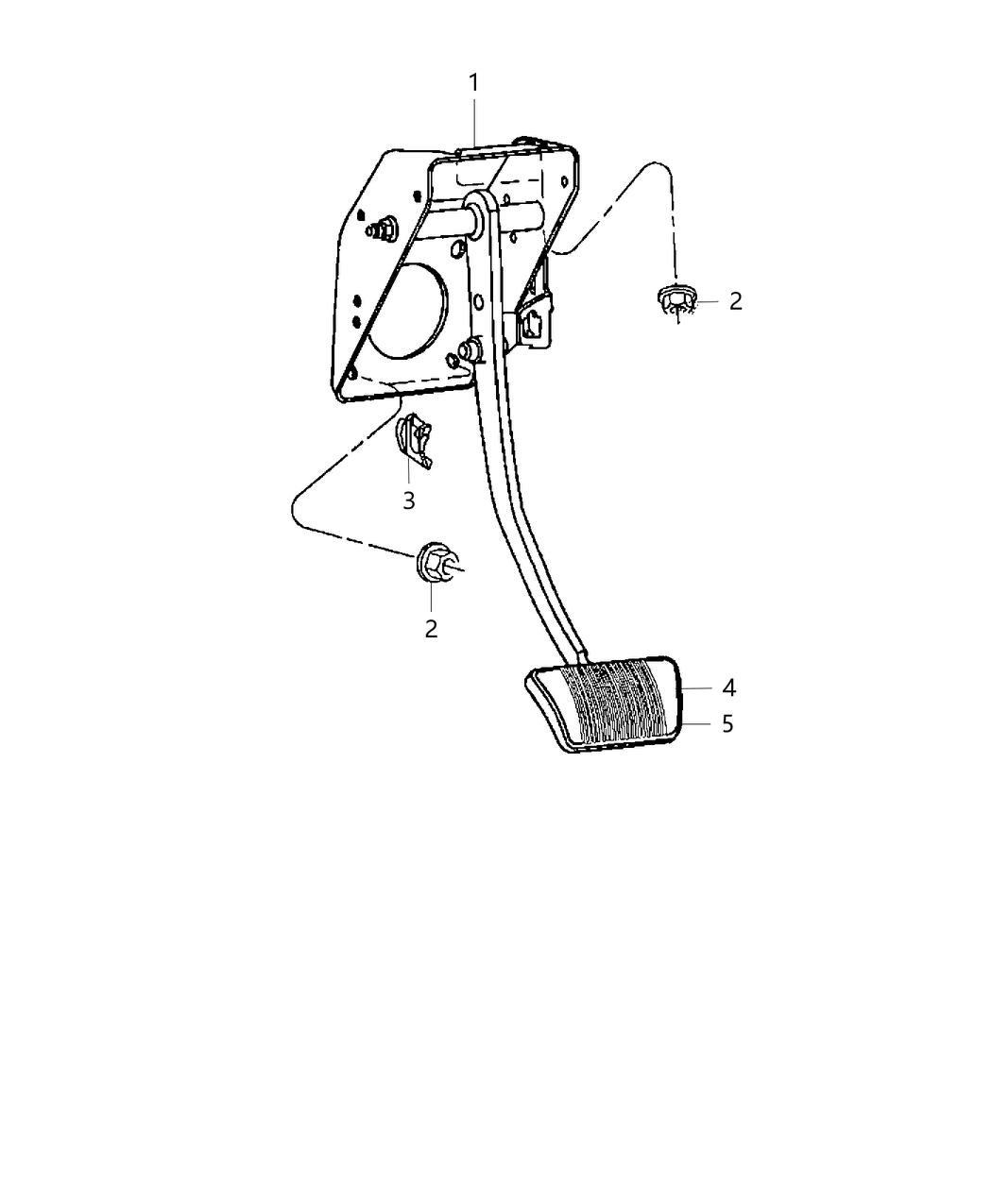 Mopar 68303341AA Pedal-Non Adjustable