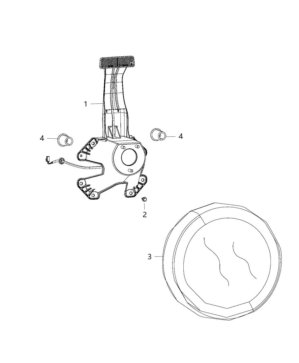 Mopar 5QZ12MBJAA Cover-Spare Tire