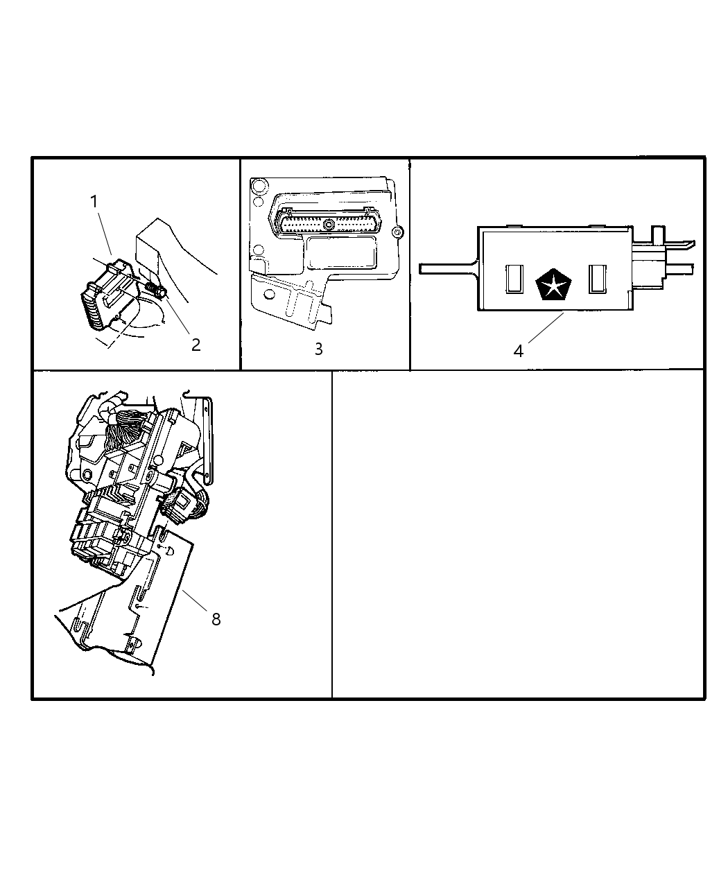 Mopar 4789031AB Module Battery Monitoring