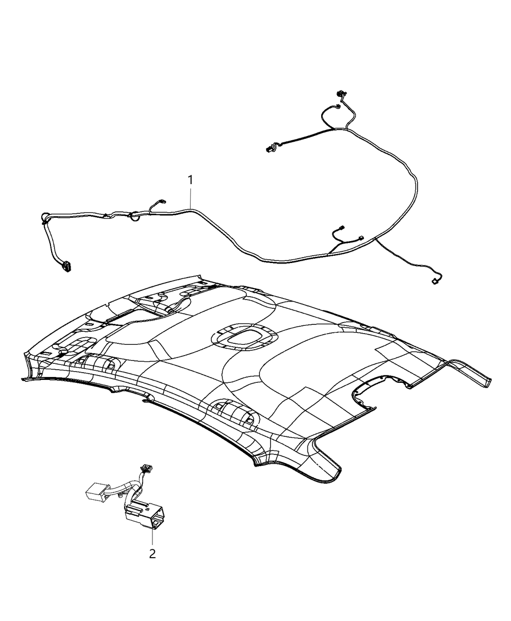 68142715AF Mopar Headliner Wiring