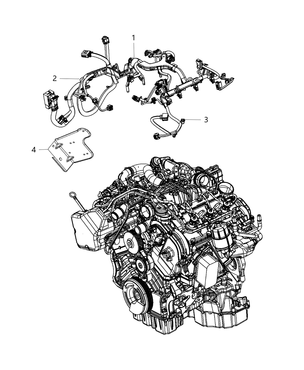 Mopar 68196354AC Wiring-INJECTOR