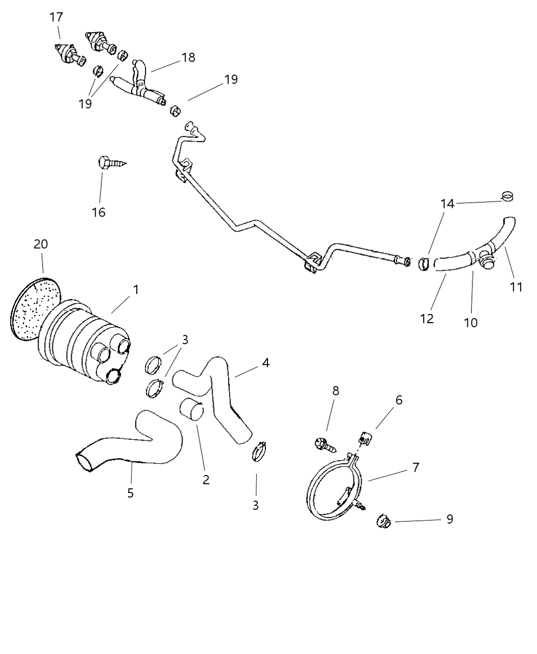 Mopar 53030661AB Tube-ASPIRATOR Downstream