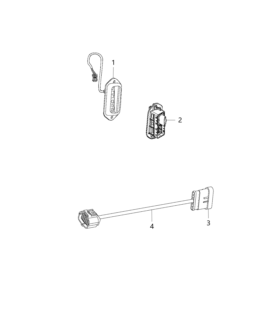 Mopar 68266411AA Wiring-Sliding Door Right