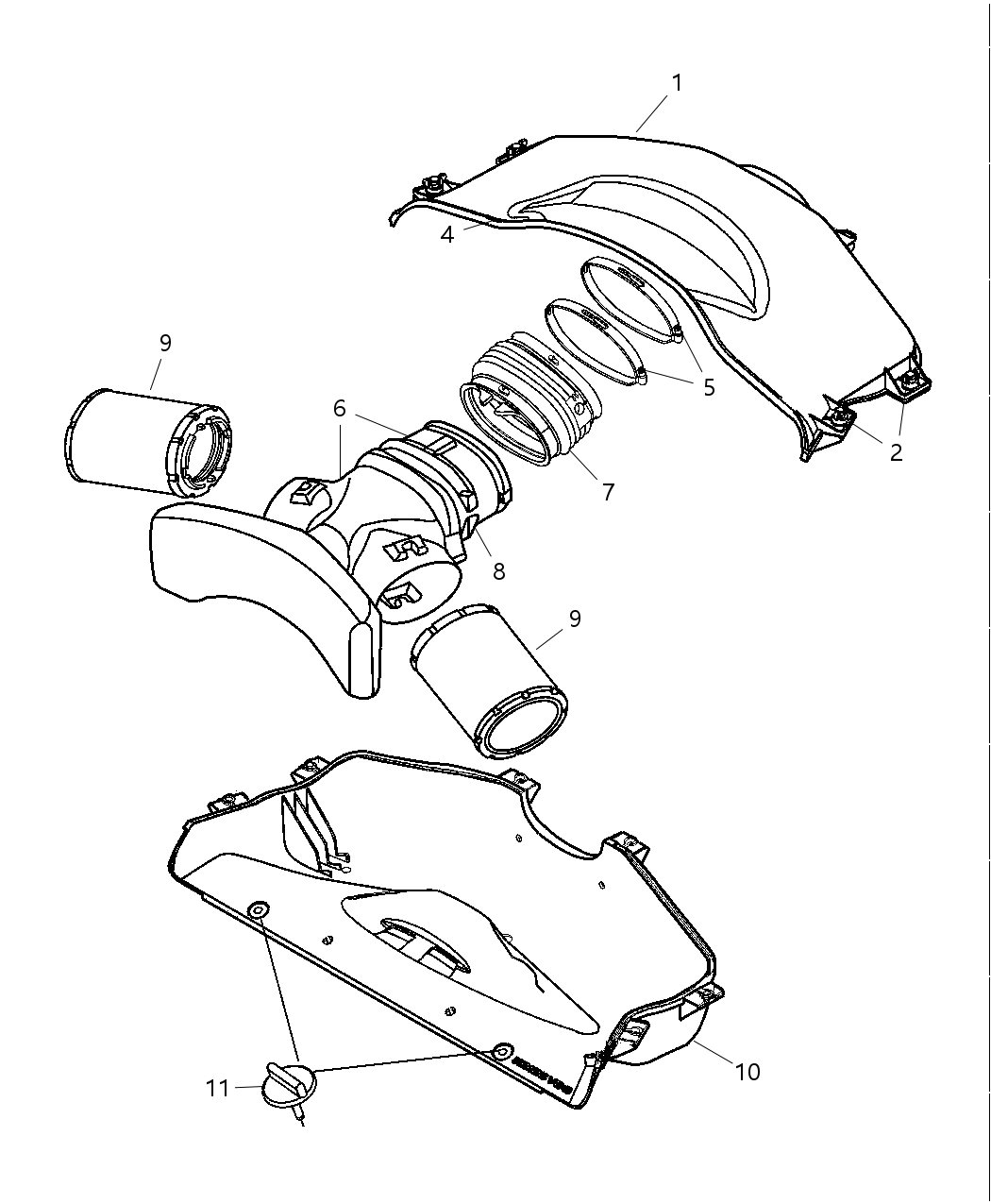 Mopar 5037342AB Hose-Clean Air Tube To A.I.S. Mo