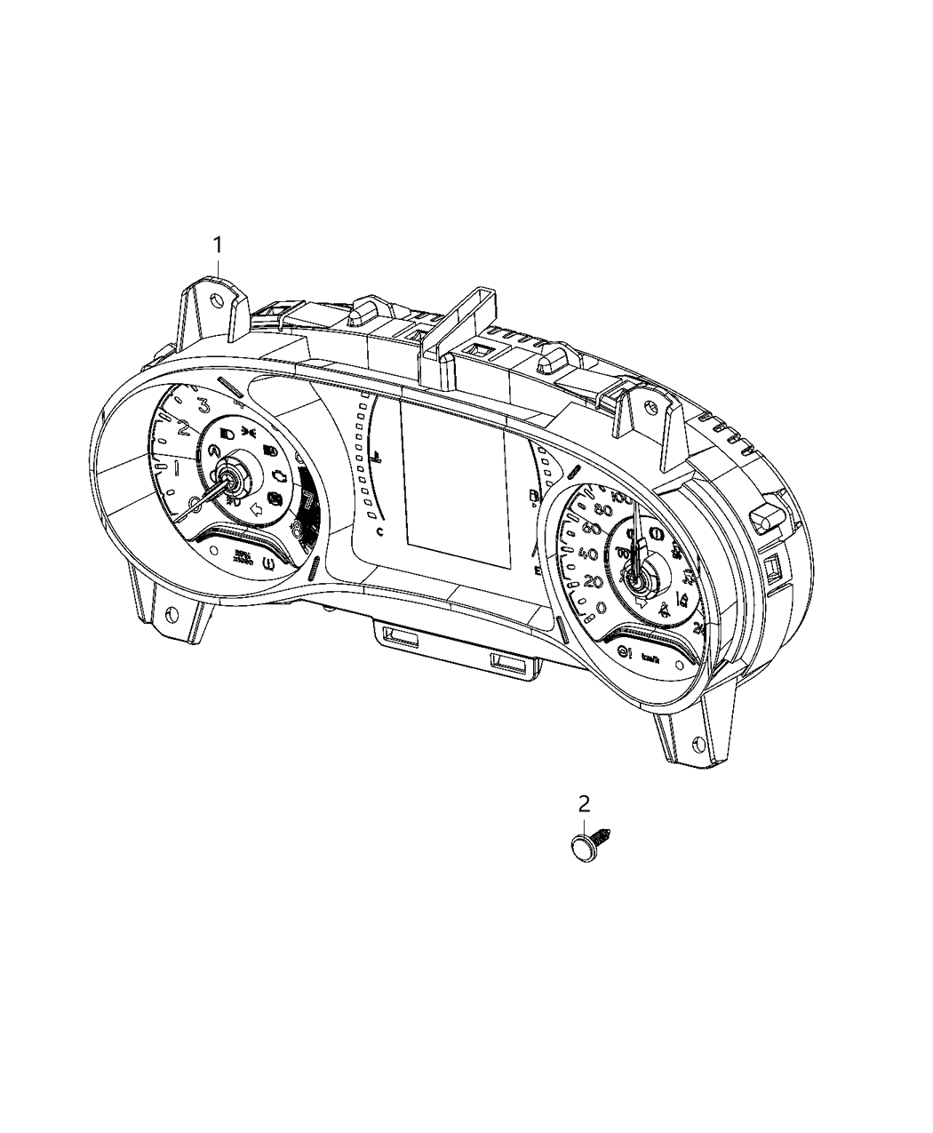 Mopar 6RX39DX9AK Cluster-Instrument Panel