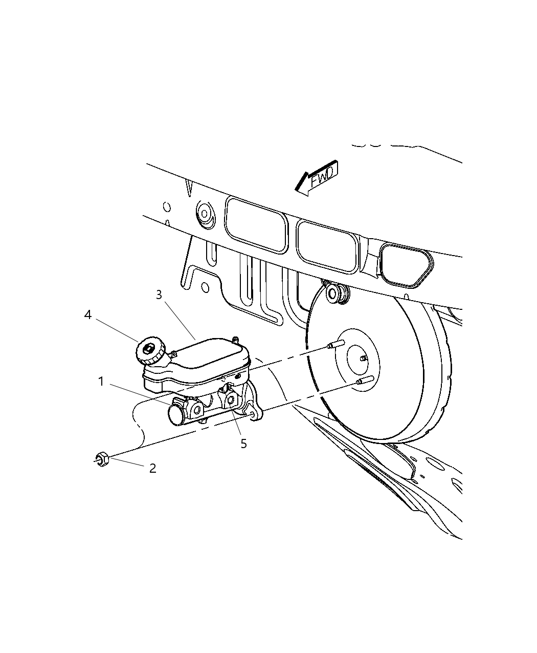 Mopar 5101826AA Ring-Brake Union