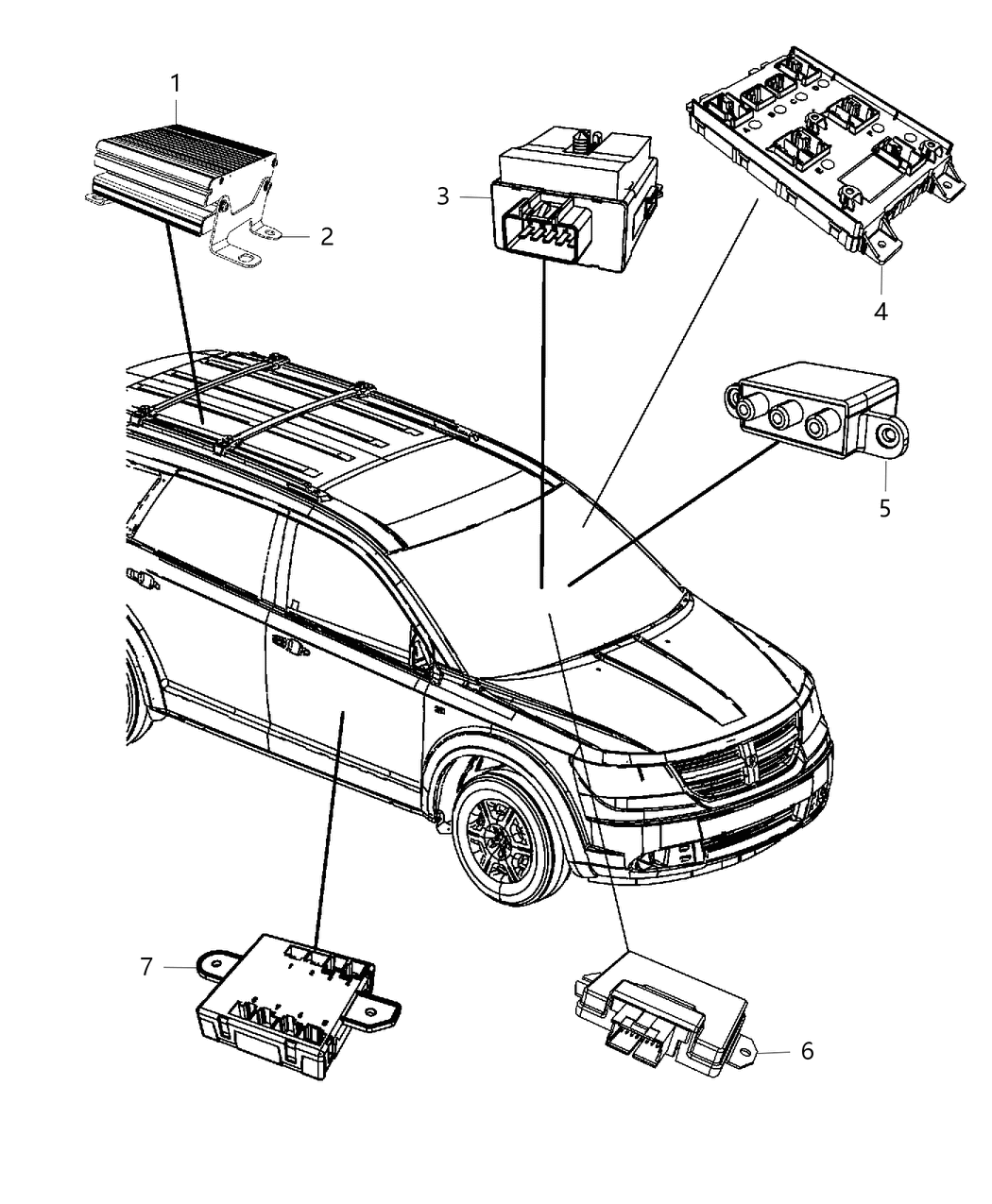 Mopar 68081923AB Bracket-Body Control Module