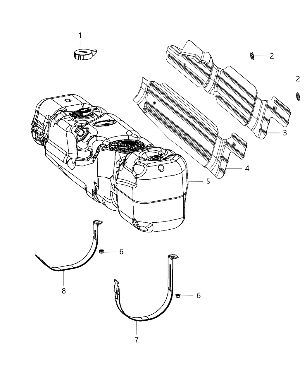 Mopar 68232611AA Shield-Fuel Tank Heat