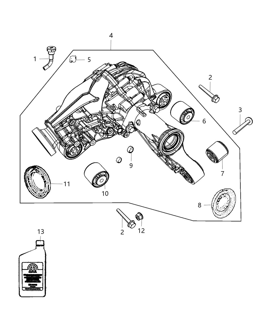 Mopar 6511930AA Bolt-HEXAGON FLANGE Head