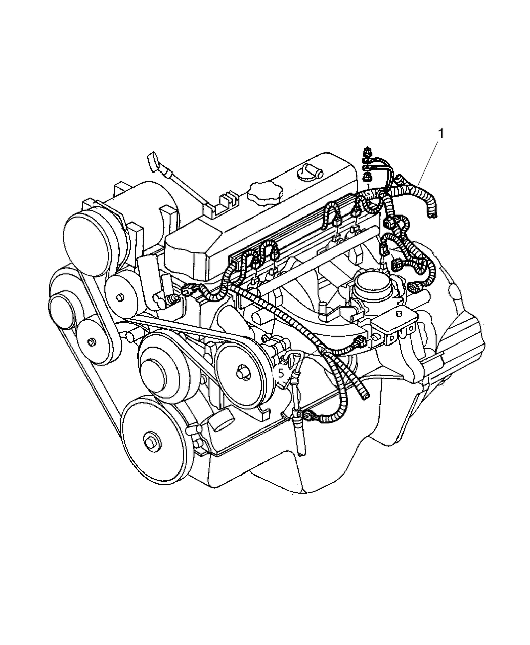 Mopar 56020238 Wiring Underhood Lamp