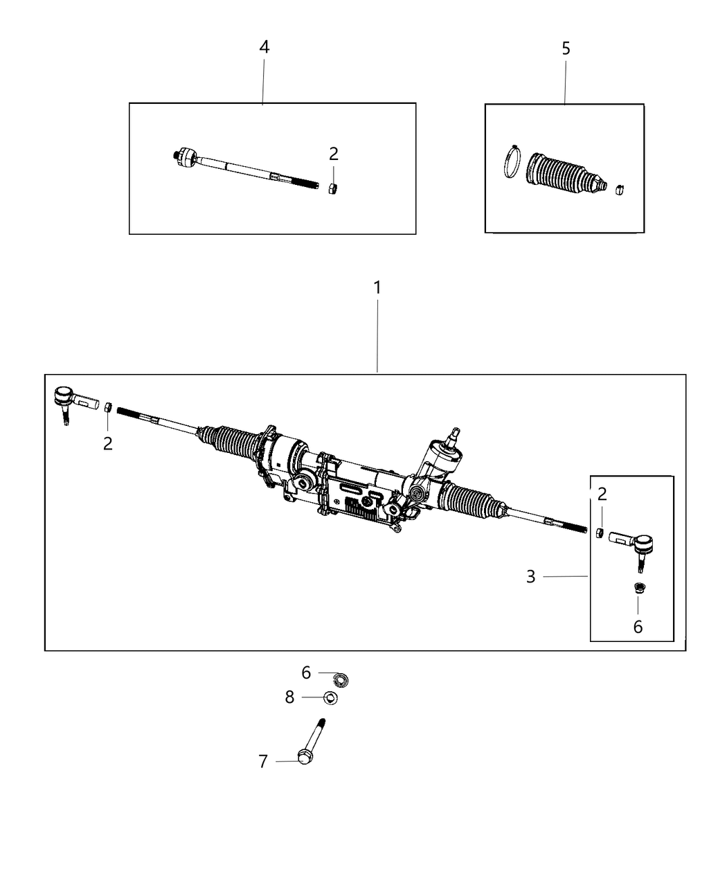 Mopar 68507996AA Gear-Rack And Pinion