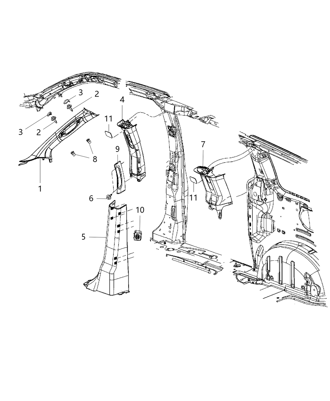 Mopar 5RL90LTUAD Molding-Windshield GARNISH