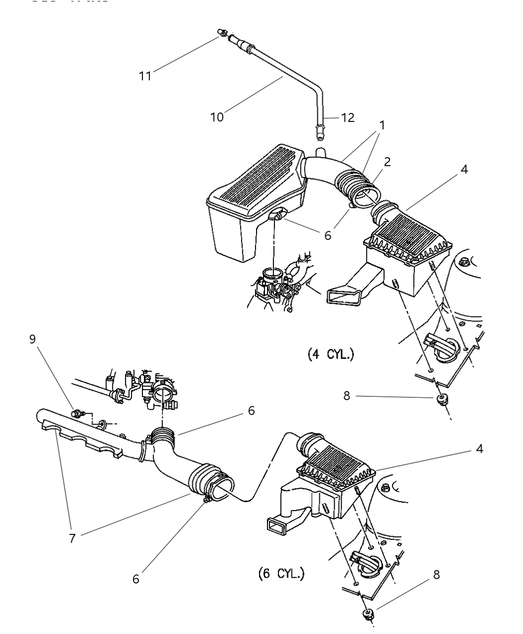 Mopar 5015083AA RESONATOR To Throttle Body