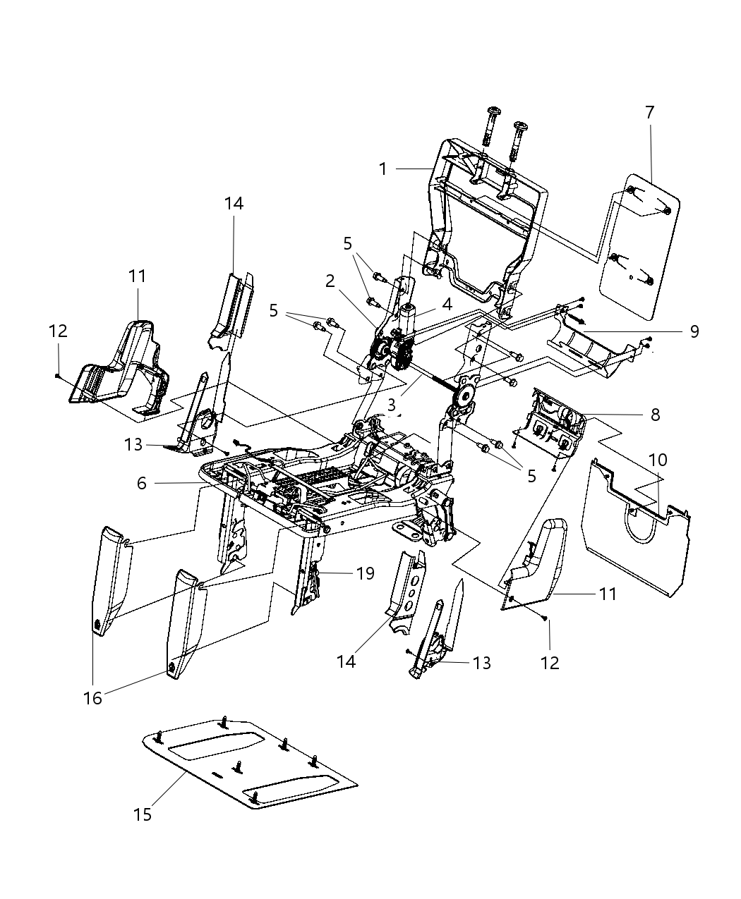 Mopar 68045735AA ACTUATOR-Latch