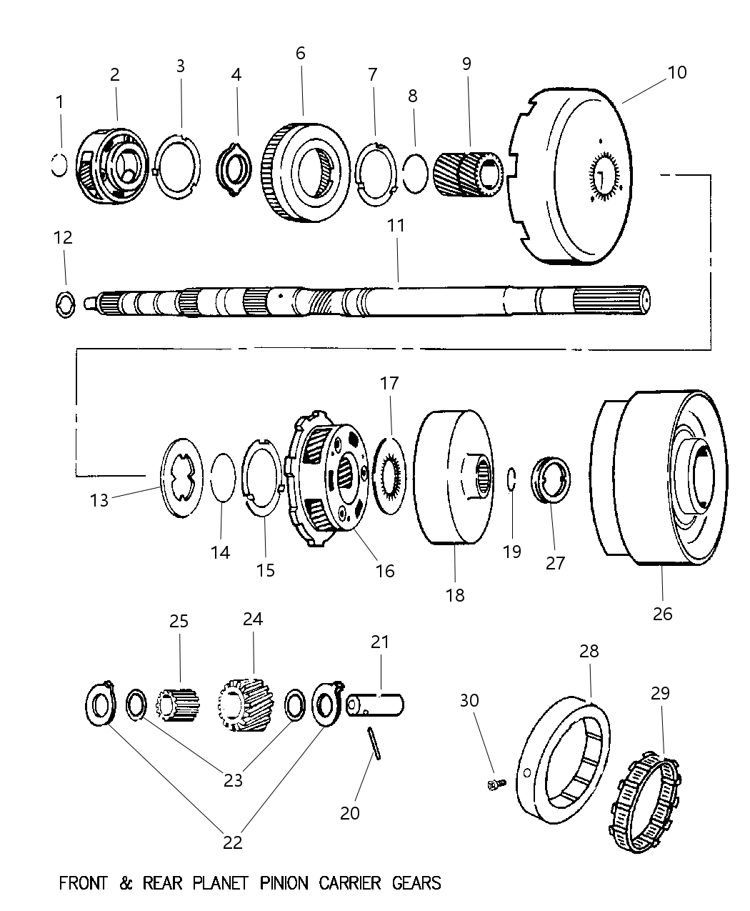 Mopar 4761012 PINION-Transmission Planetary