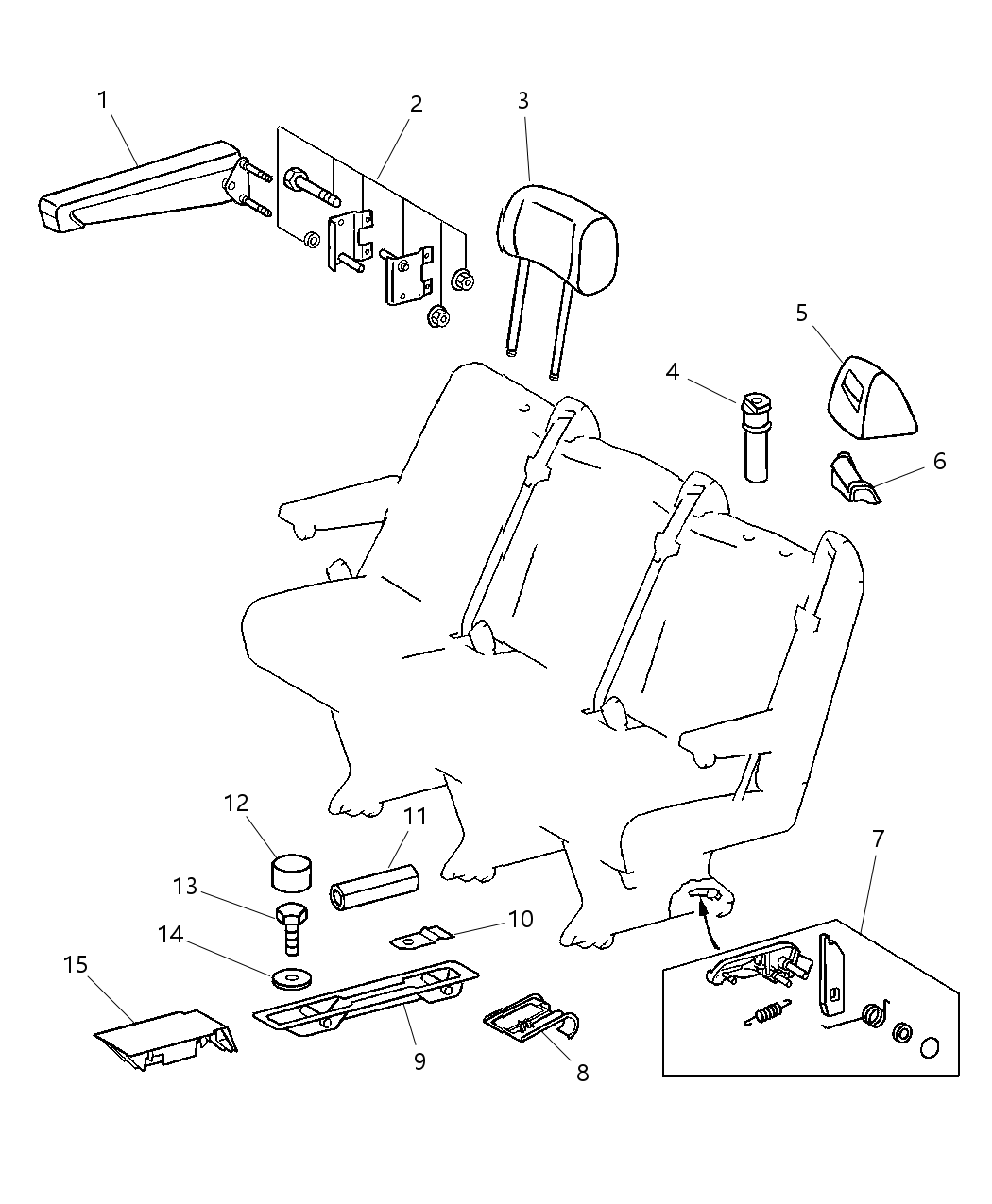 Mopar 5133285AA Handle-Seat ADJUSTER