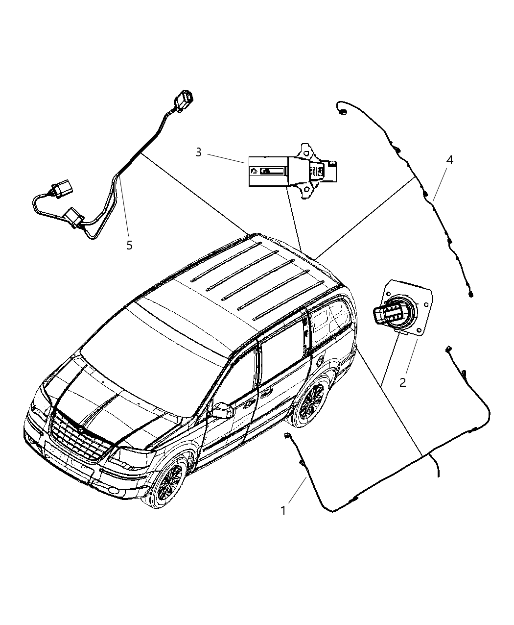 Mopar 68023999AC Wiring-Trailer Tow Package