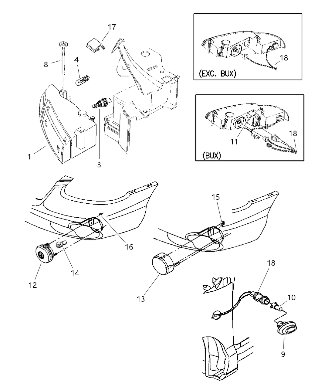 Mopar 5288584 Wiring-HEADLAMP