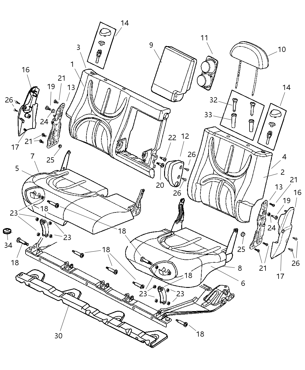 Mopar 5015403AA RETNR Kit-Child Seat TETHER