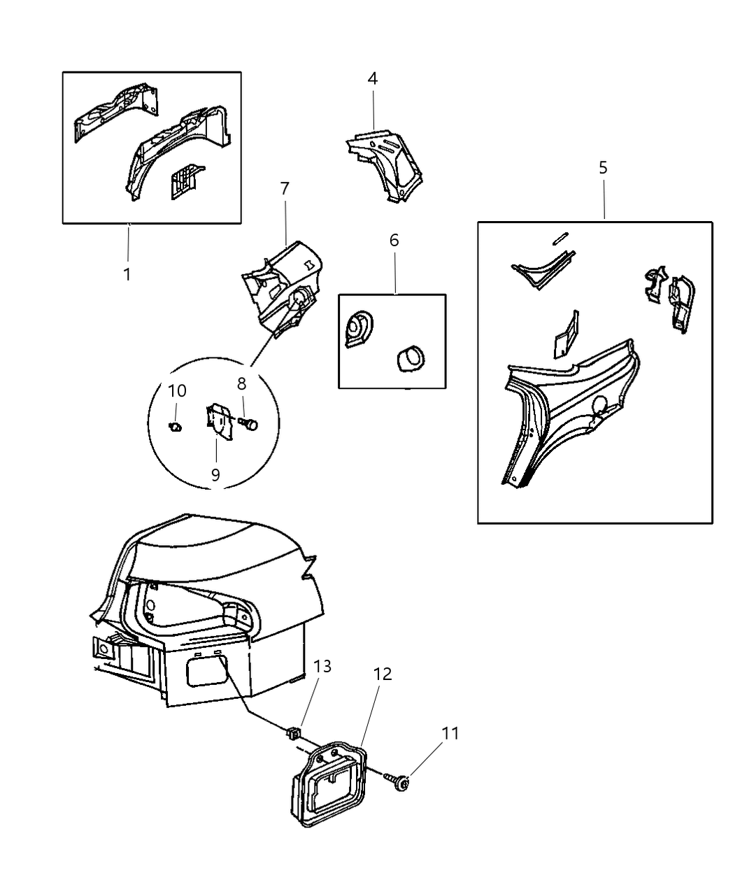 Mopar 4646201 Reinforcement Fuel Filler