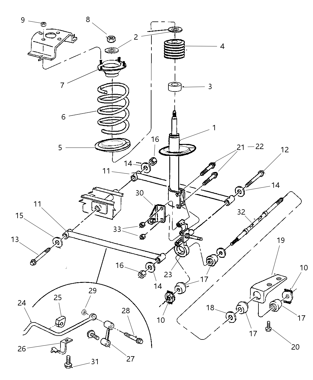 Mopar 4773957 FSTNR Pkg-CAMBER Adjustment