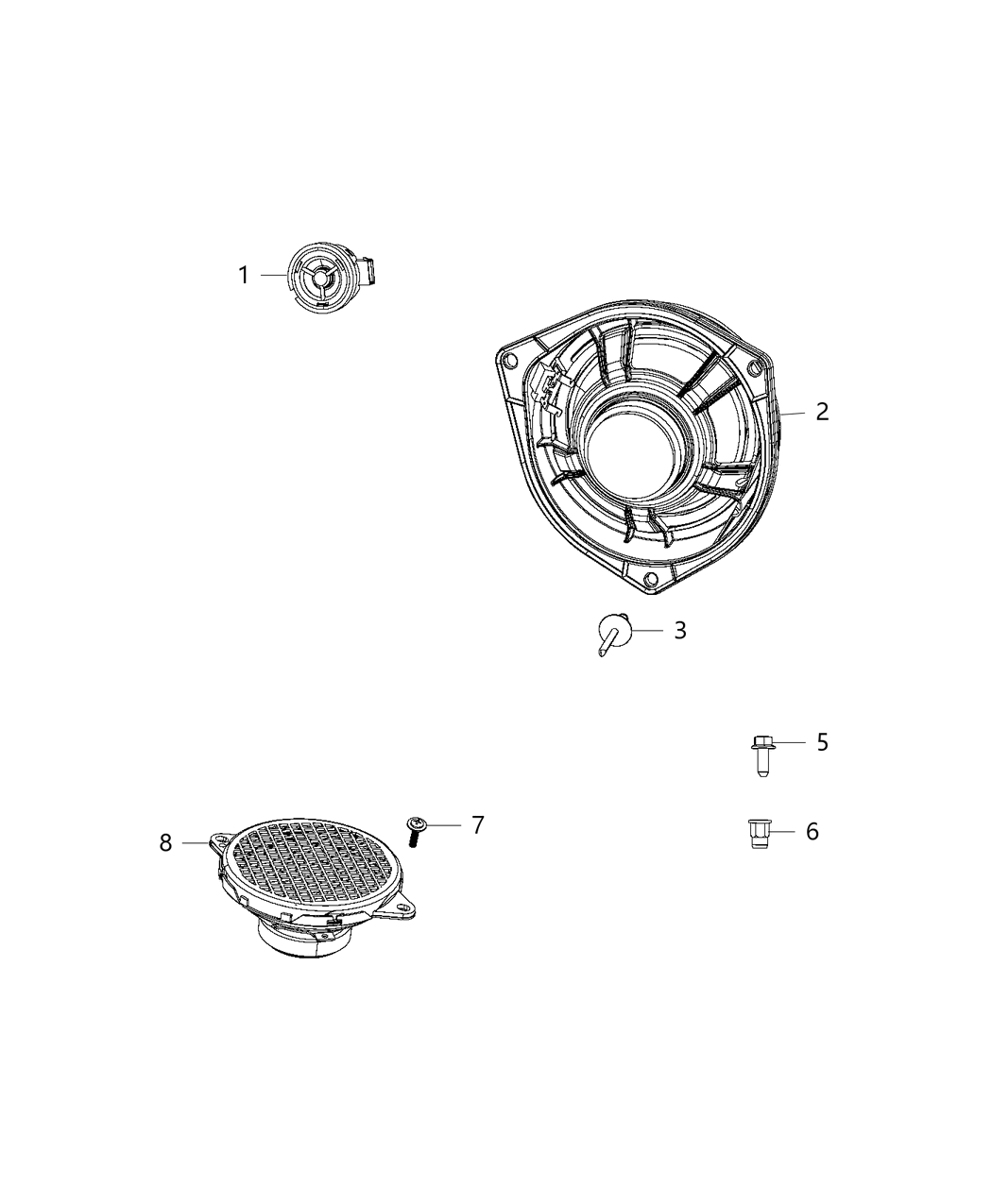 Mopar 68283821AA Bracket-Speaker