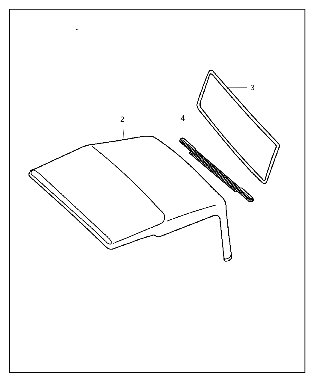 Mopar 82208167 Window-Door - Front