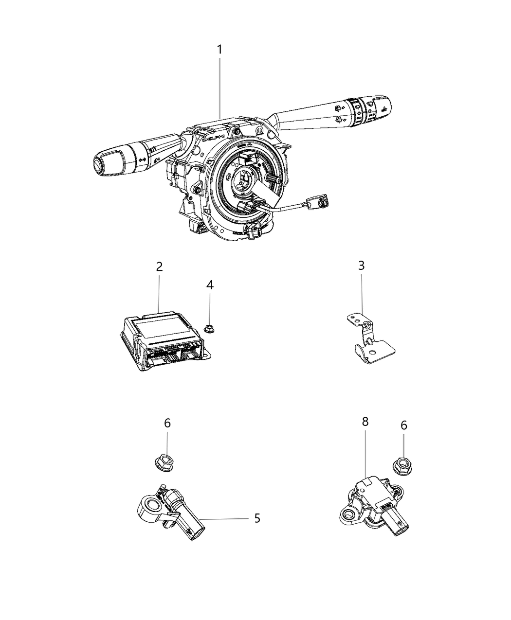 Mopar 6511601AA Clip-Sensor