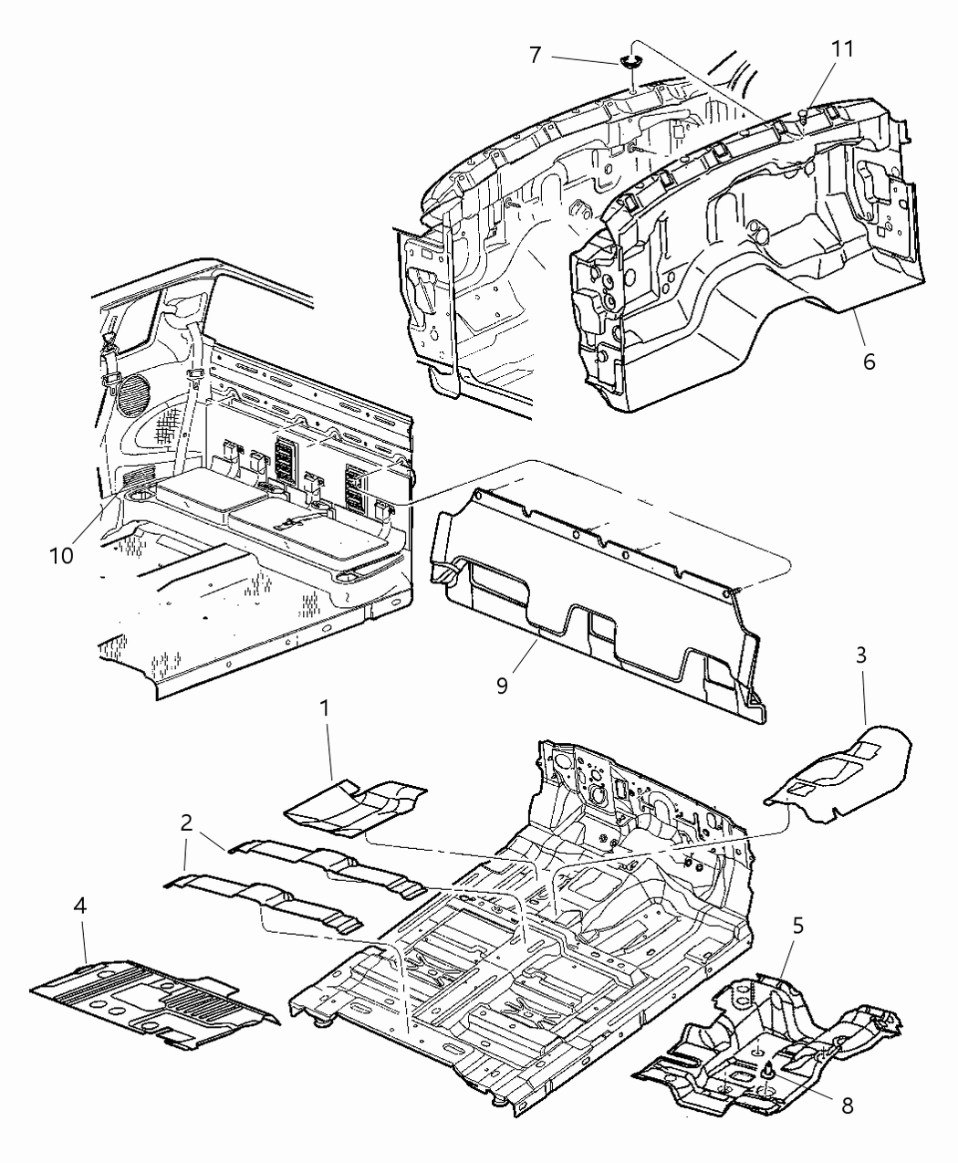 Mopar 55365040AA SILENCER-Dash Panel