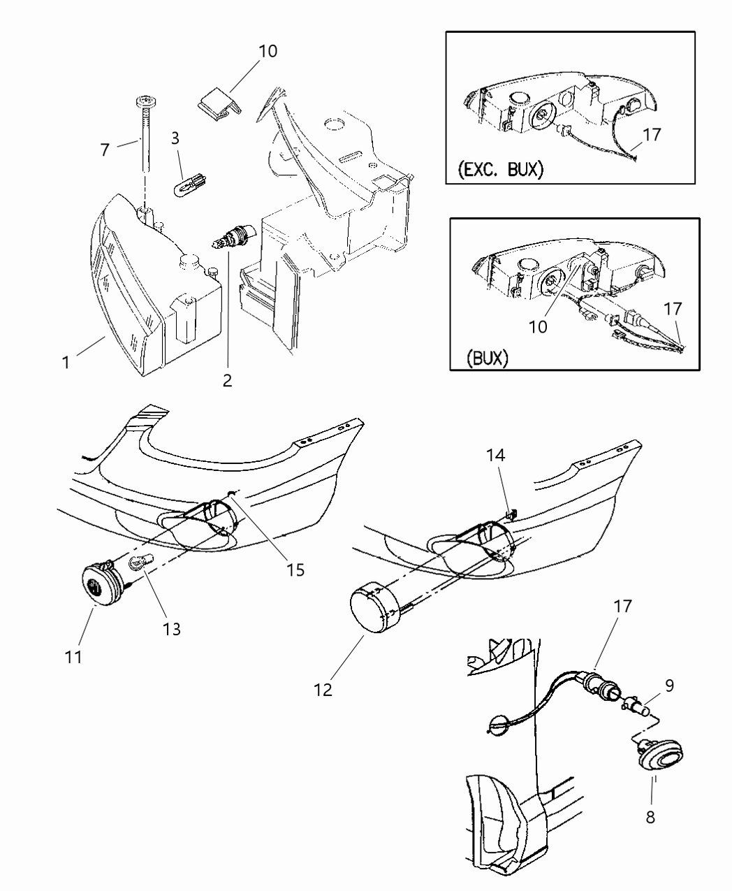 Mopar 4671381AB Wiring-HEADLAMP To Dash