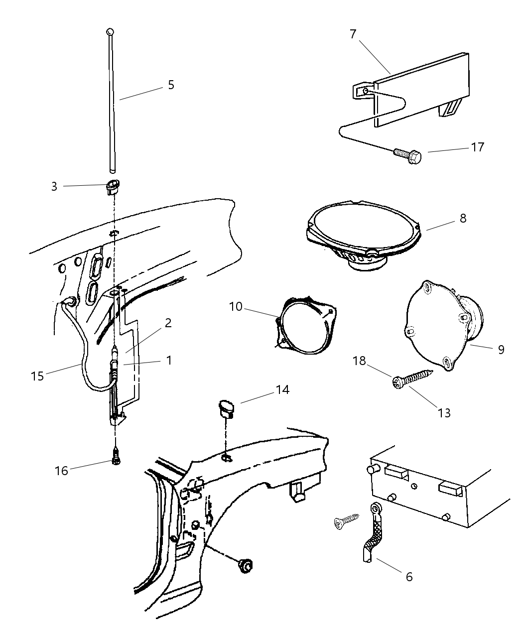 Mopar 5269591 Antenna