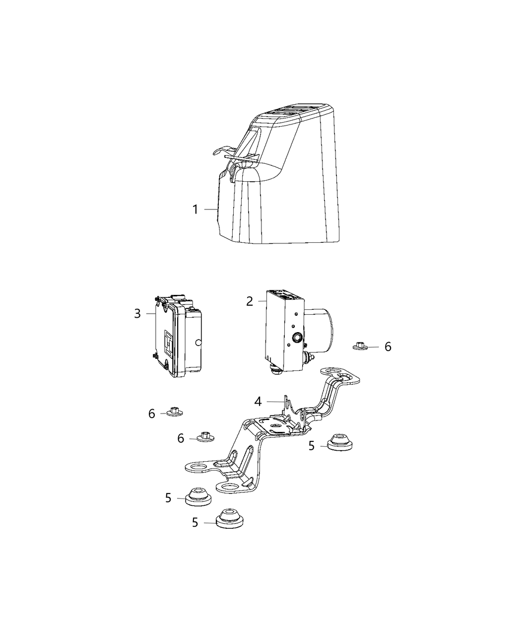 Mopar 68414159AA Anti-Lock Brake Control Unit