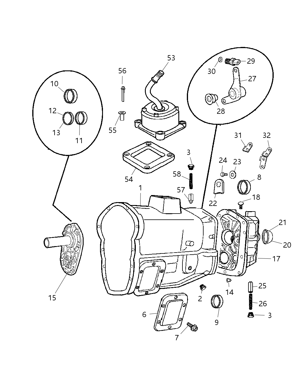 Mopar 5003586AA Housing-Transmission Rear Extension