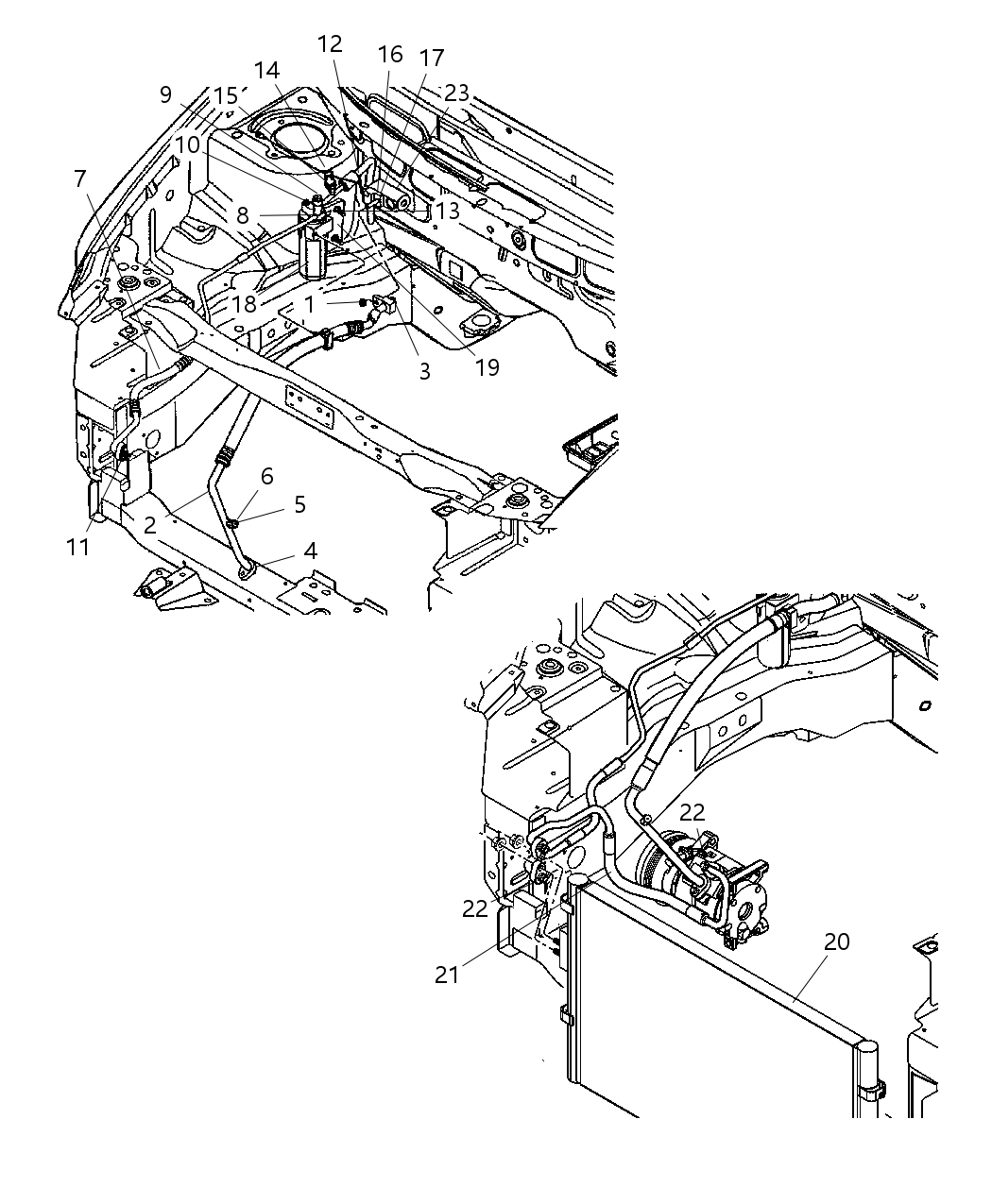 Mopar 2AMC4957AA CONDENSER-Air Conditioning