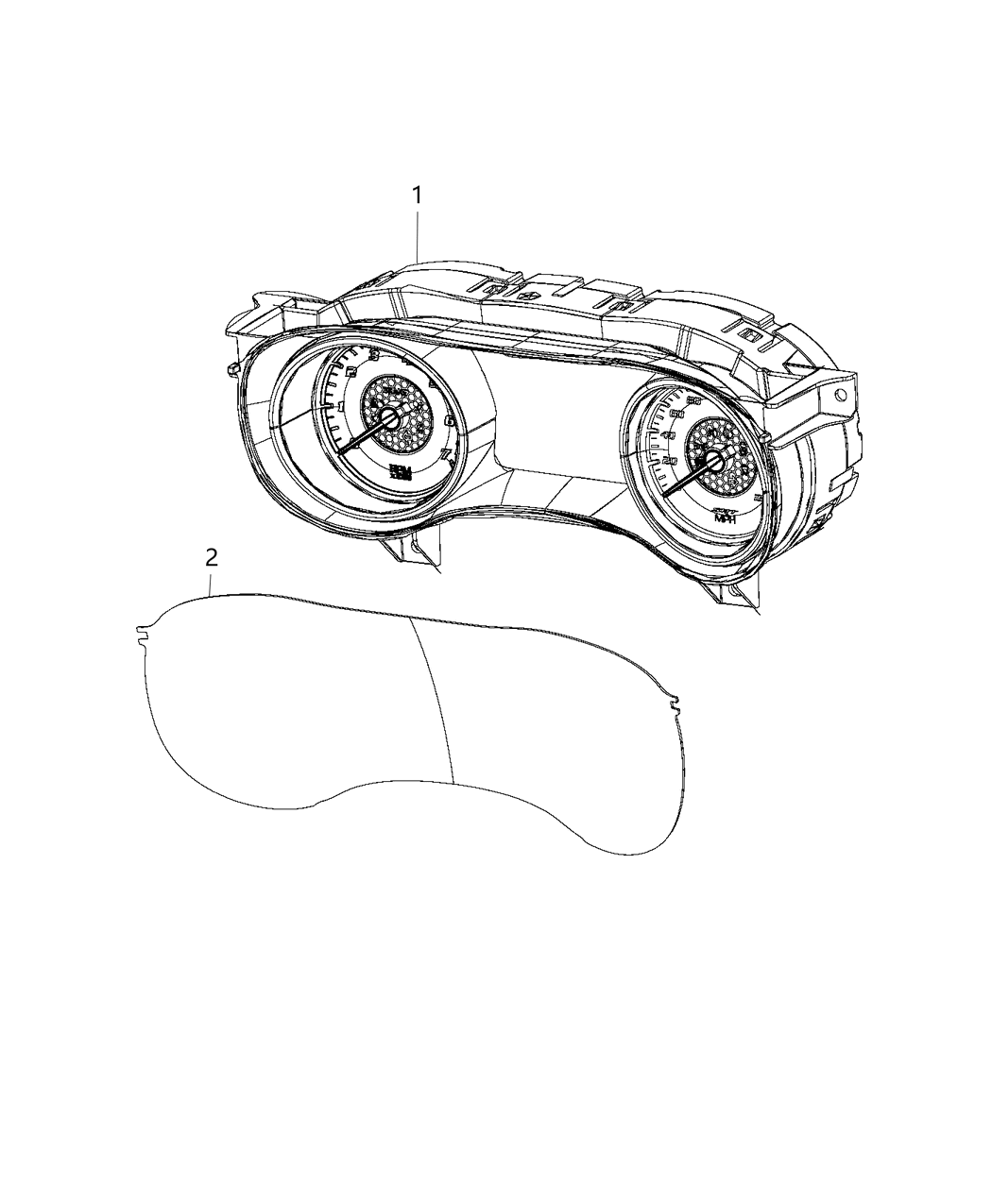 Mopar 68351444AB Cluster-Instrument Panel