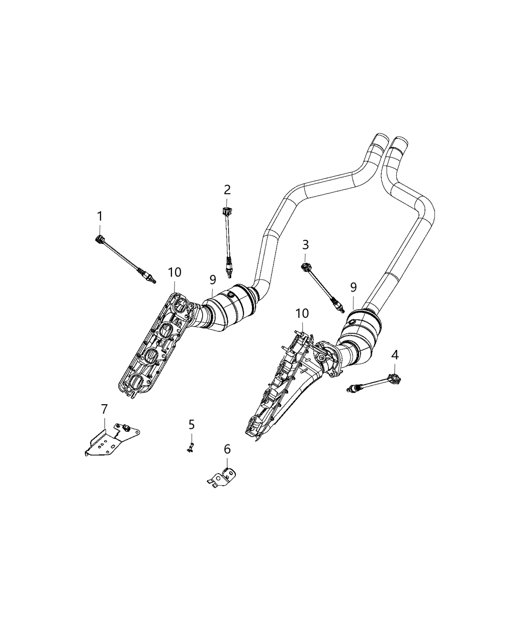 Mopar 68448239AA Bracket-Oxygen Sensor