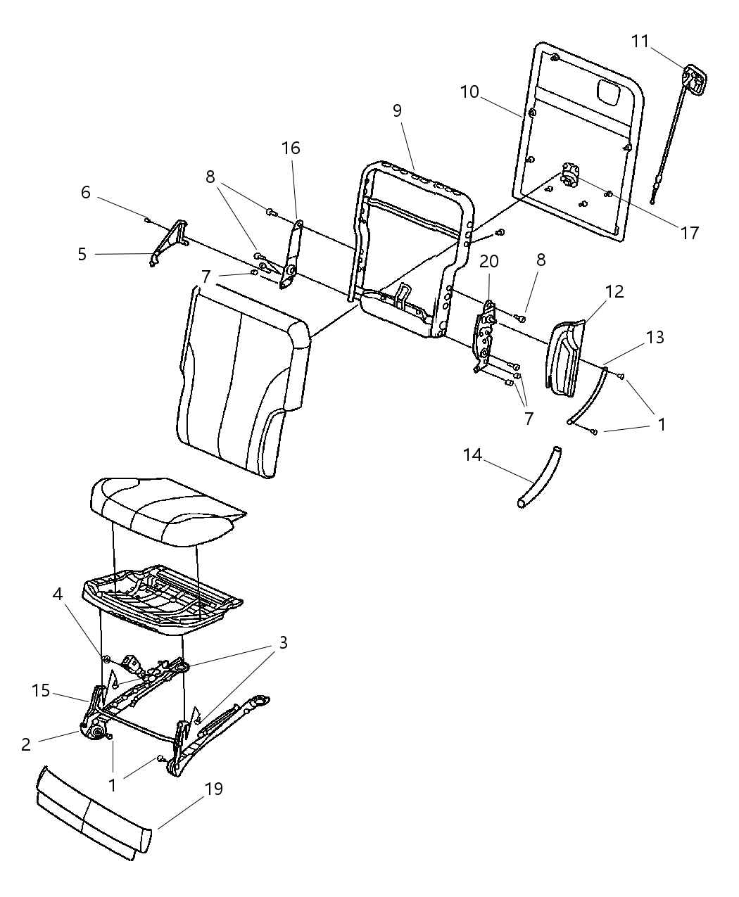 Mopar 5077030AA TETHER-Child Seat