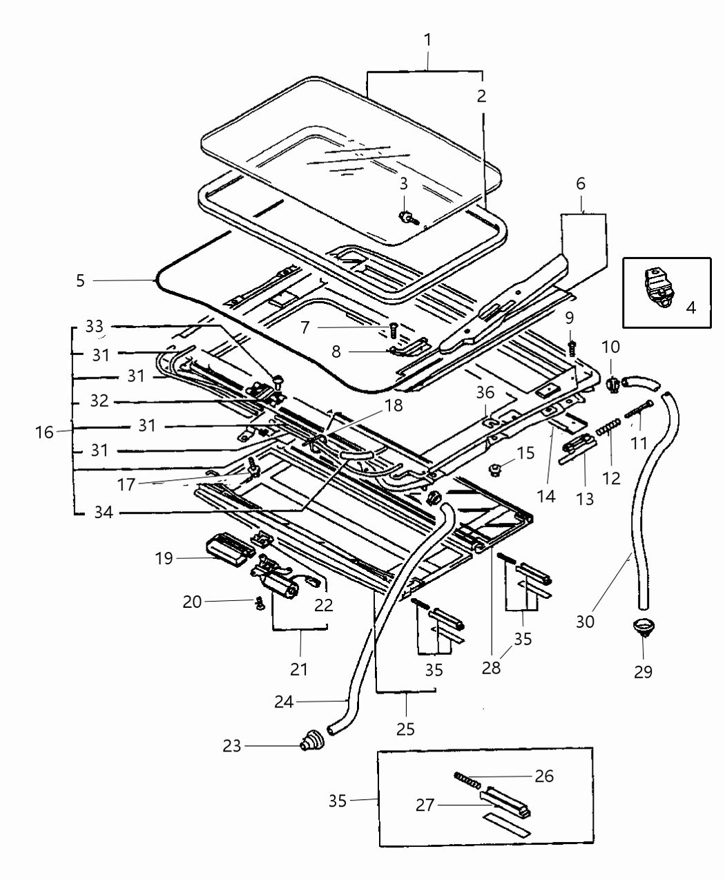 Mopar MR757866 Visor-SUNROOF