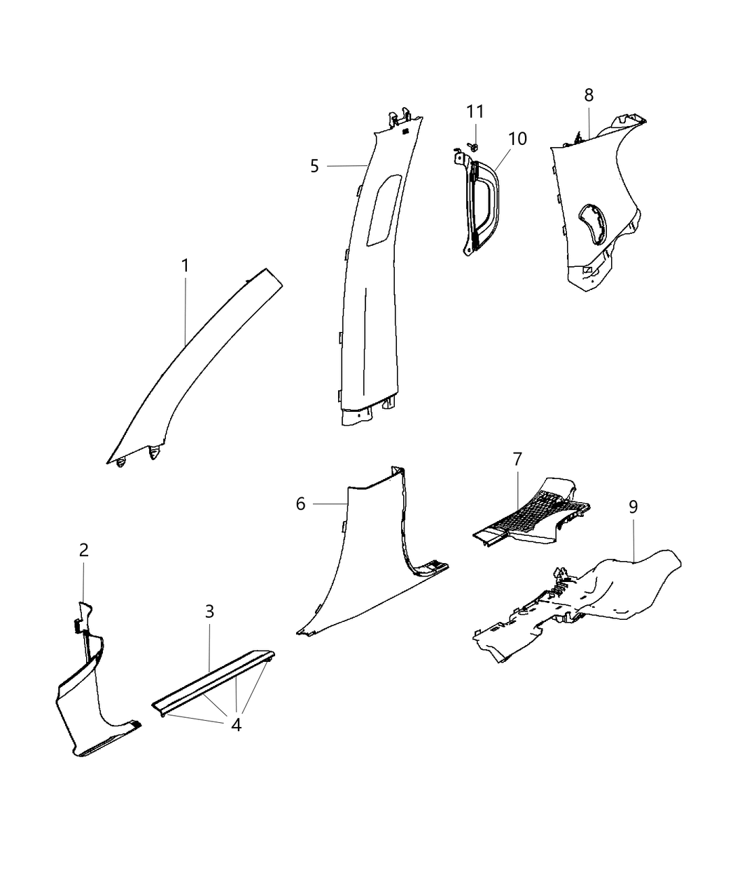 Mopar 1NS88DX9AB Handle-Grab