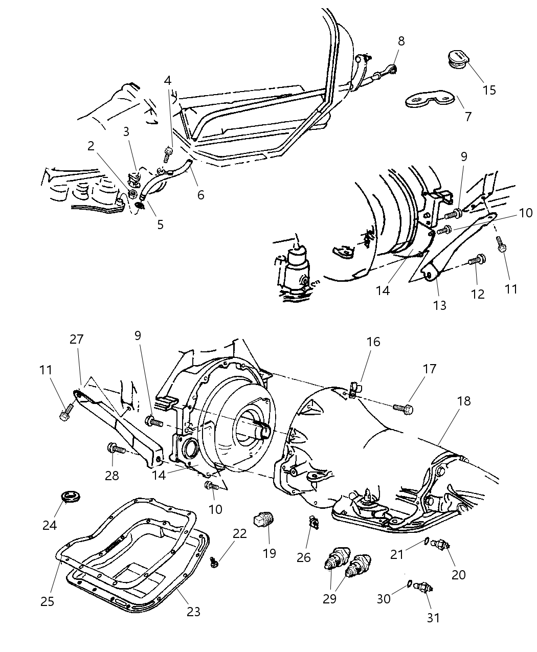 Mopar 4863884AE Seal Pkg-Transmission