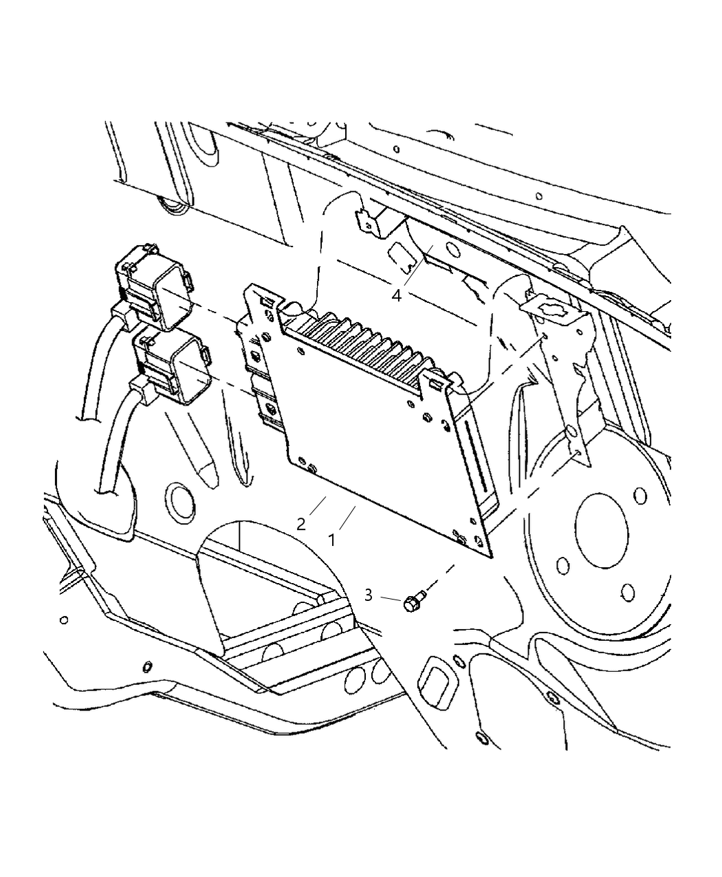 Mopar 5033113AE Bracket-Engine Control Module