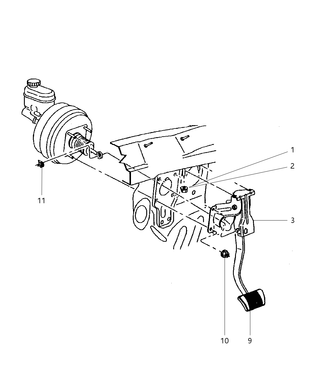 Mopar 5073041AA Motor-Adjustable Brake And ACCELE